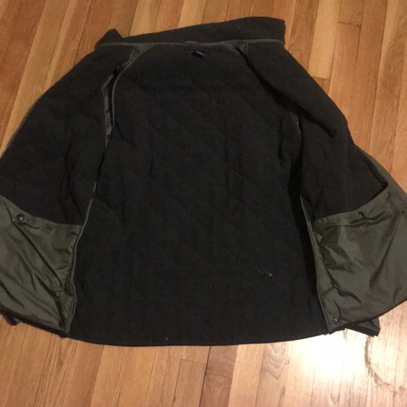 A quilted olive green Ralph Lauren driving coat - Picture 3 of 3